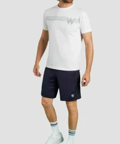 Wimbledon Tops & T-Shirts*Men's Classic Chest Stripe 'W' T-Shirt - White