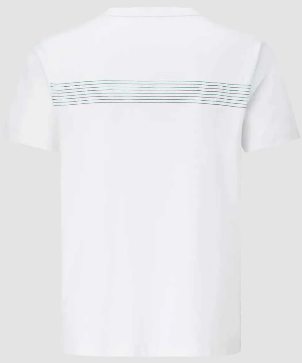 Wimbledon Tops & T-Shirts*Men's Classic Chest Stripe 'W' T-Shirt - White