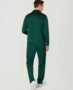 Wimbledon Sport*Mens Core Performance 1/4 Zip Training Top - Green
