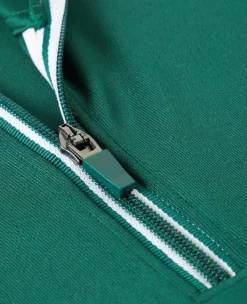 Wimbledon Sport*Mens Core Performance 1/4 Zip Training Top - Green
