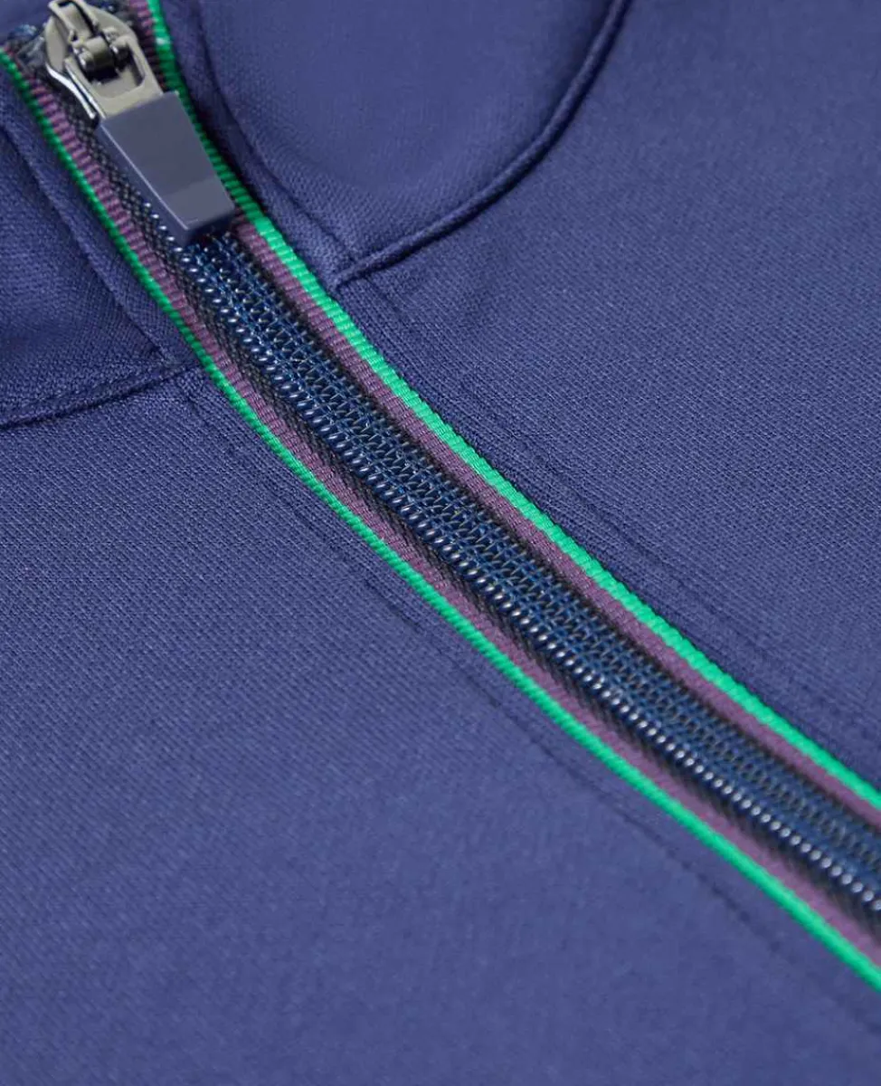Wimbledon Sport*Mens Core Performance 1/4 Zip Training Top - Navy