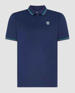 Wimbledon Sport*Mens Core Performance Polo - Navy