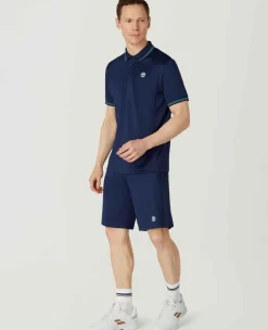Wimbledon Sport*Mens Core Performance Polo - Navy
