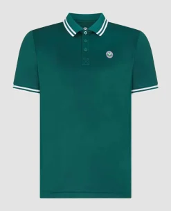 Wimbledon Sport*Mens Core Performance Polo - Green