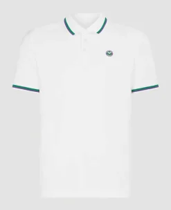Wimbledon Sport*Mens Core Performance Polo - White