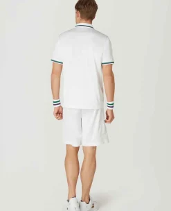 Wimbledon Sport*Mens Core Performance Polo - White
