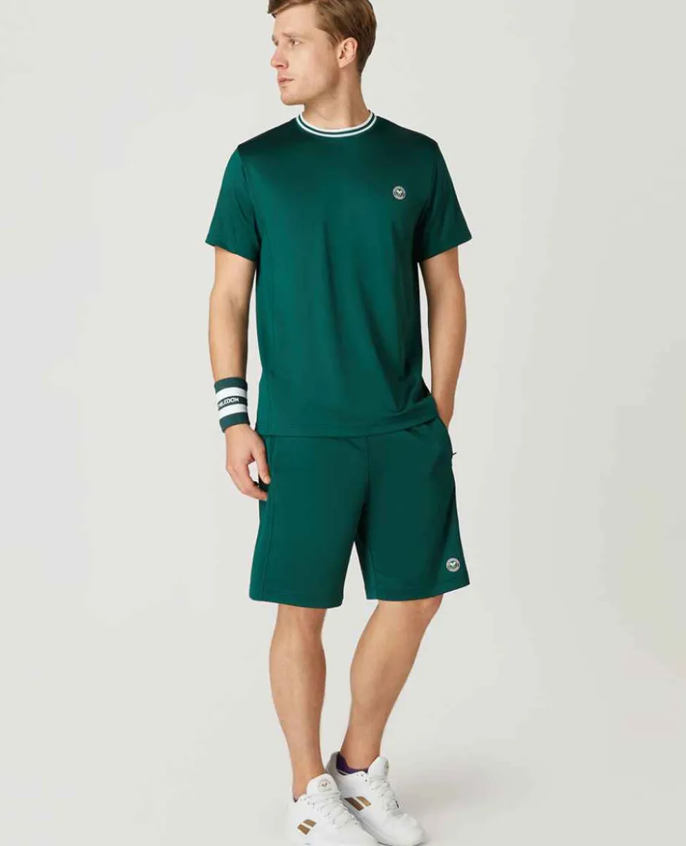 Wimbledon Bottoms*Mens Core Performance Shorts - Green