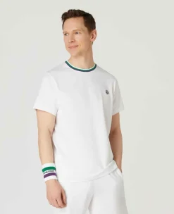 Wimbledon Sport*Mens Core Performance Tee - White