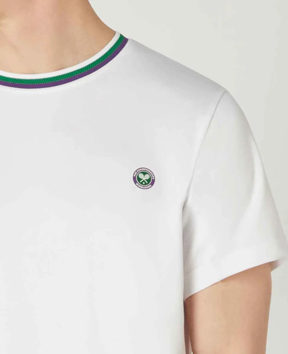 Wimbledon Sport*Mens Core Performance Tee - White