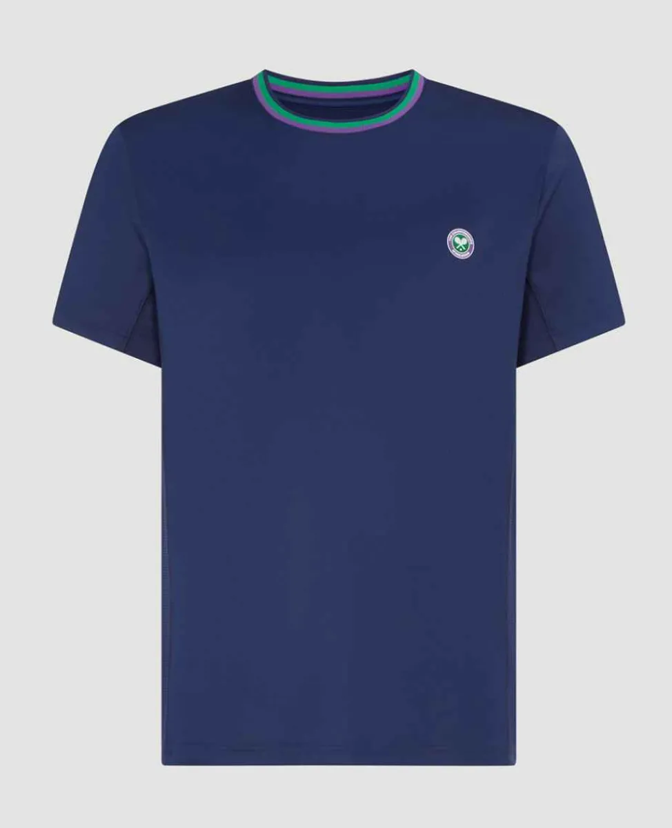 Wimbledon Sport*Mens Core Performance Tee - Navy