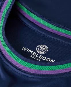 Wimbledon Sport*Mens Core Performance Tee - Navy