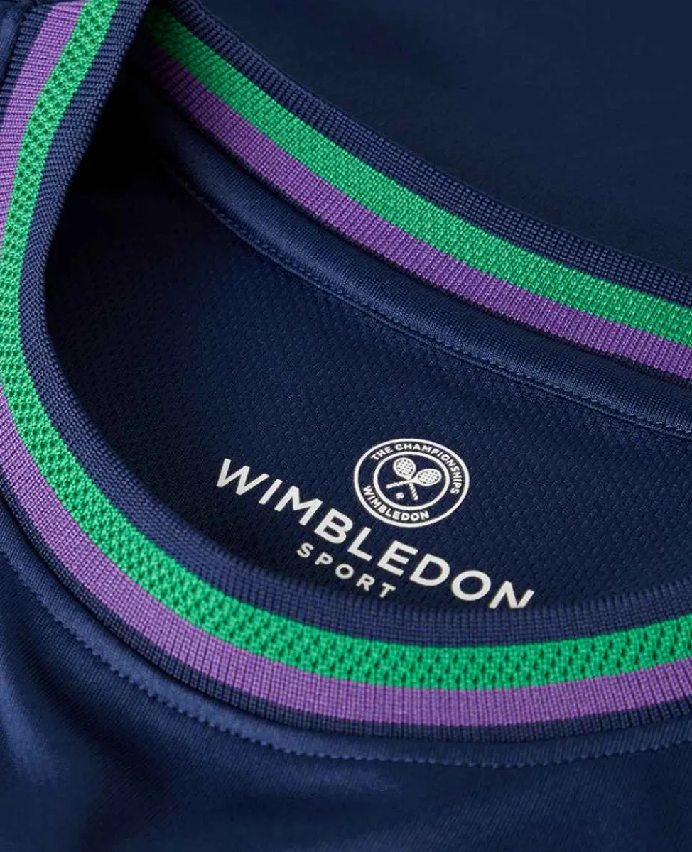 Wimbledon Sport*Mens Core Performance Tee - Navy
