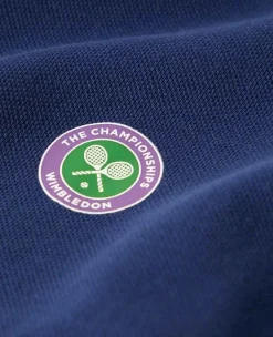 Wimbledon Polo Shirts*Mens Core Pique Polo - Navy
