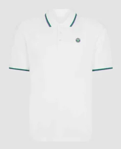 Wimbledon Polo Shirts*Mens Core Pique Polo - White