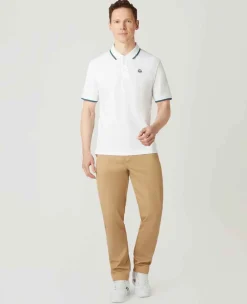 Wimbledon Polo Shirts*Mens Core Pique Polo - White