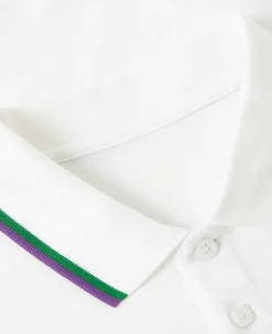 Wimbledon Polo Shirts*Mens Core Pique Polo - White