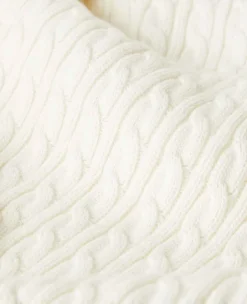 Wimbledon Sweatshirts*Mens Core Sleeveless Cable Knit - White