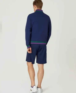 Wimbledon Sport*Mens Full Zip Jacket - Navy
