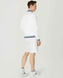 Wimbledon Sport*Mens Full Zip Jacket - White