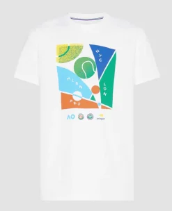 Wimbledon Tops & T-Shirts*Mens Grand Slam T-Shirt - White