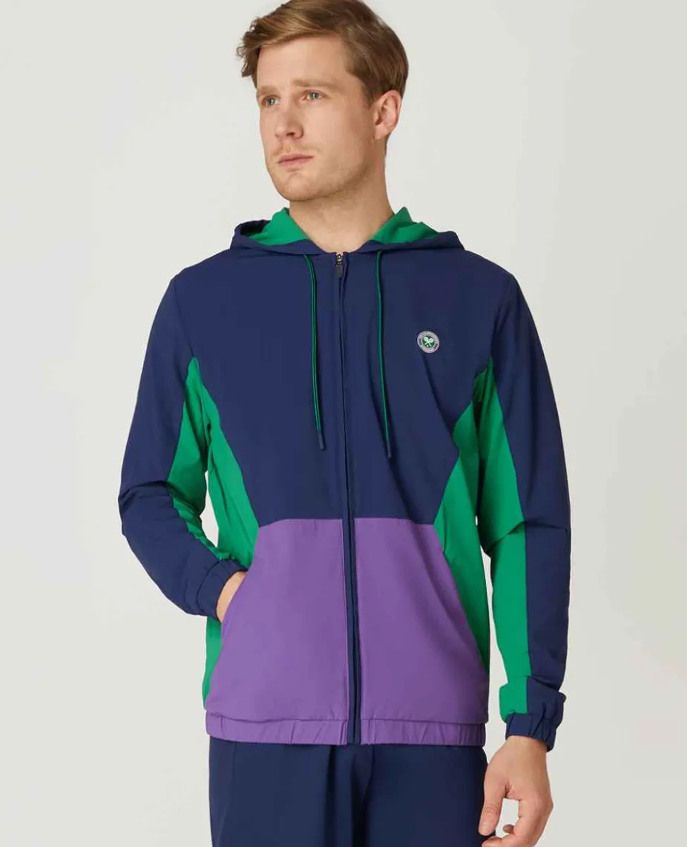 Wimbledon Sport*Mens Hooded Jacket - Multi