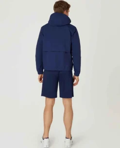 Wimbledon Sport*Mens Hooded Water Resistant Jacket - Navy