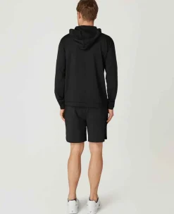 Wimbledon Sport*Mens Light Performance Hoody - Black
