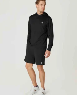 Wimbledon Sport*Mens Light Performance Hoody - Black