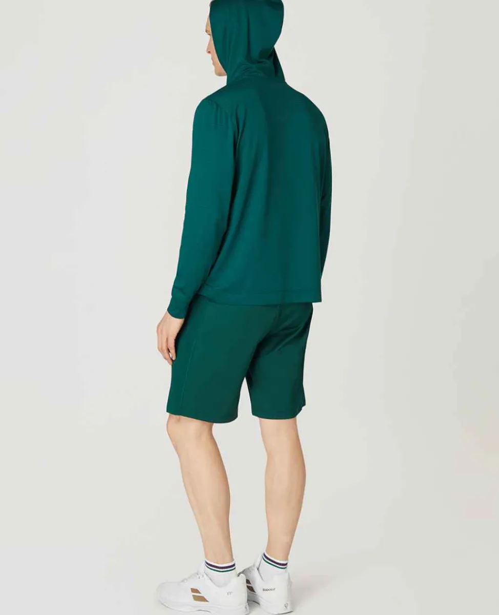 Wimbledon Sport*Mens Light Performance Hoody - Green