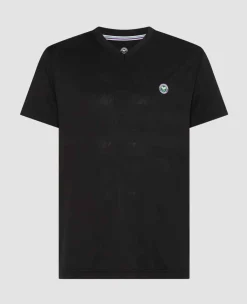 Wimbledon Sport*Mens Light Performance T-Shirt - Black