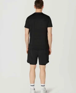 Wimbledon Sport*Mens Light Performance T-Shirt - Black