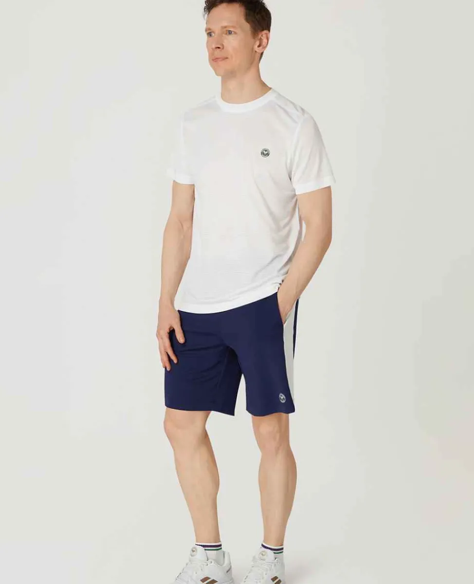 Wimbledon Sport*Mens Light Performance T-Shirt - White