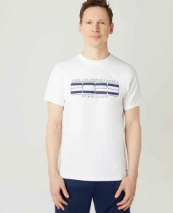 Wimbledon Tops & T-Shirts*Mens Linear 2023 T-Shirt - White