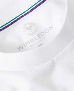 Wimbledon Tops & T-Shirts*Mens Linear 2023 T-Shirt - White