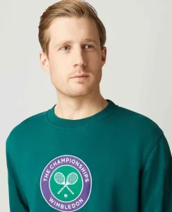 Wimbledon Sweatshirts*Mens Logo Sweatshirt - Green