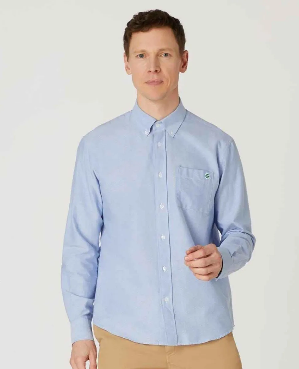 Wimbledon Tops & T-Shirts*Mens Oxford Shirt - Blue