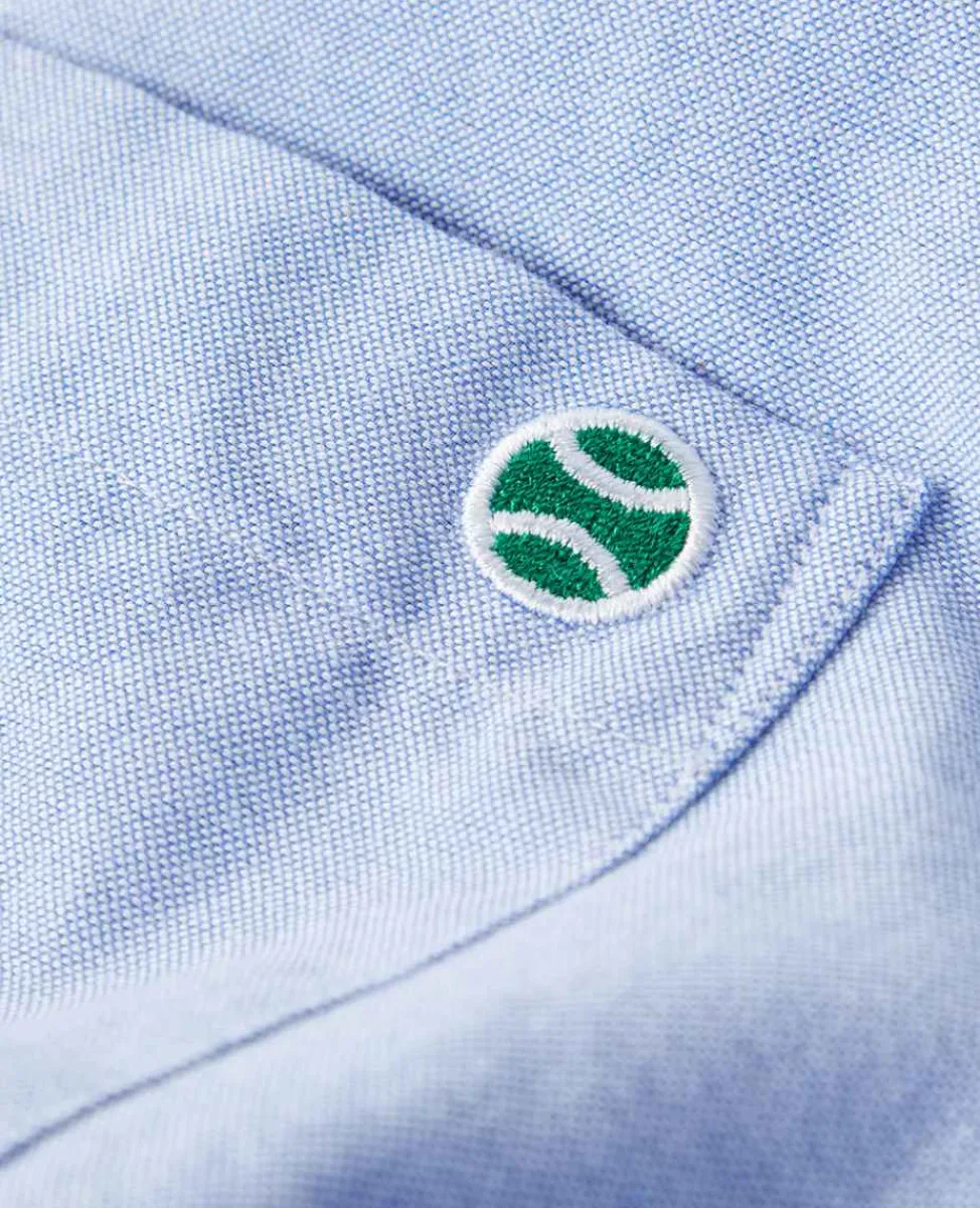 Wimbledon Tops & T-Shirts*Mens Oxford Shirt - Blue