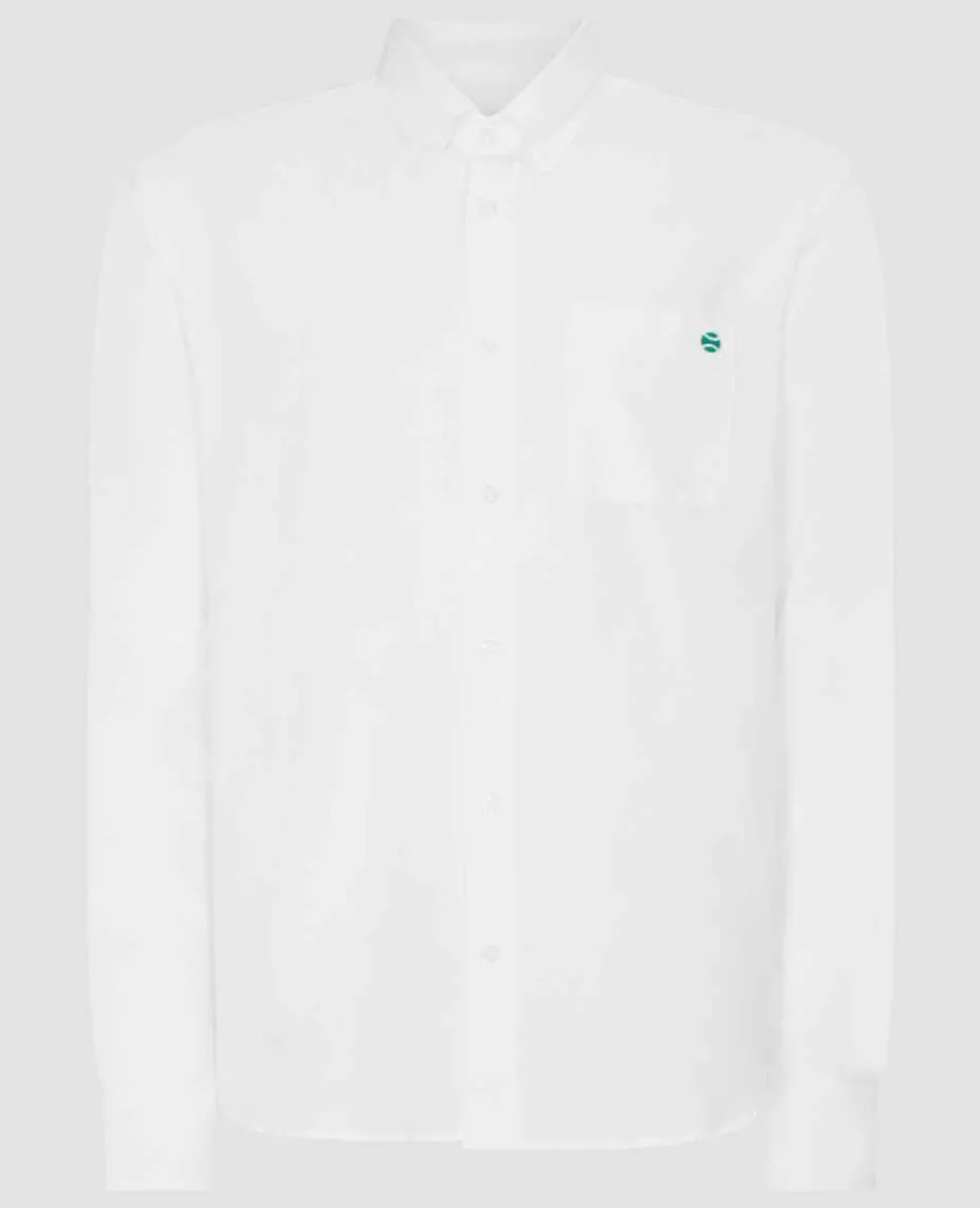 Wimbledon Tops & T-Shirts*Mens Oxford Shirt - White
