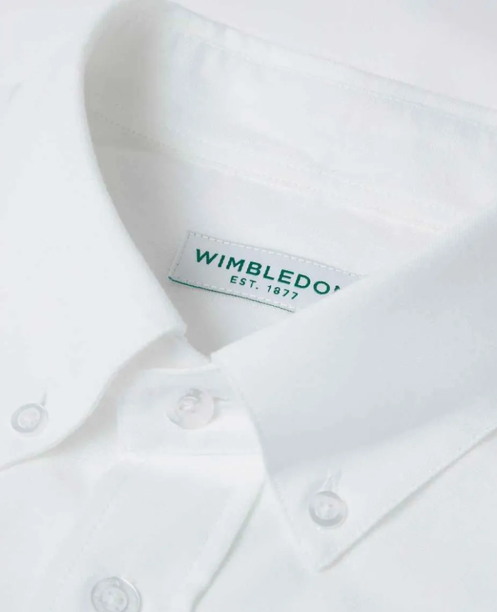Wimbledon Tops & T-Shirts*Mens Oxford Shirt - White