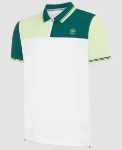 Wimbledon Sport*Mens Panel Performance Polo - Multi