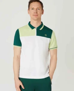 Wimbledon Sport*Mens Panel Performance Polo - Multi