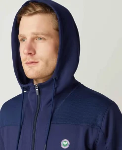 Wimbledon Sport*Mens Performance Hoody - Navy