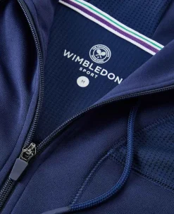 Wimbledon Sport*Mens Performance Hoody - Navy
