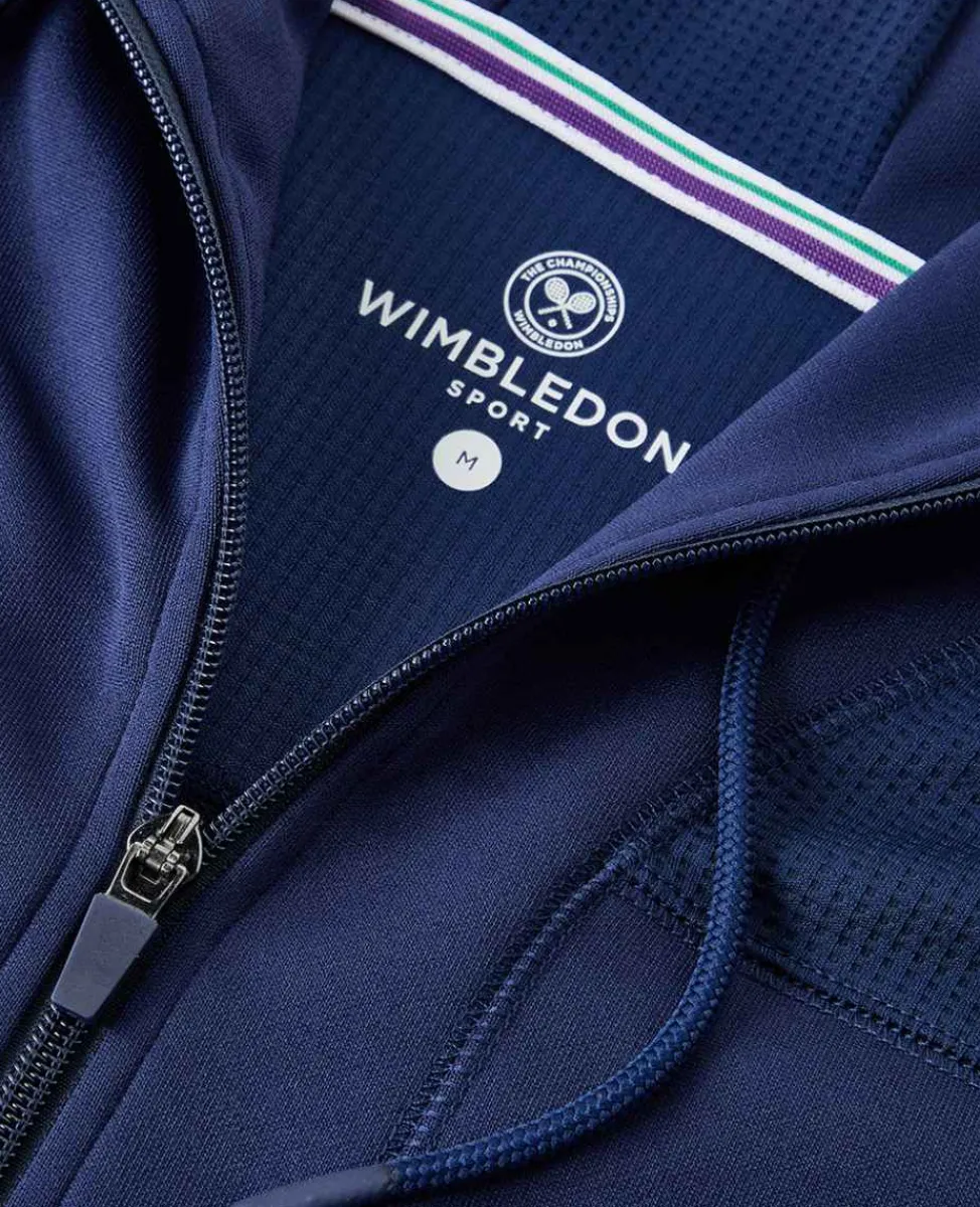 Wimbledon Sport*Mens Performance Hoody - Navy