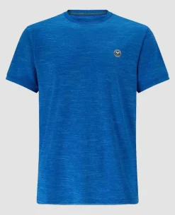 Wimbledon Sport*Men's Performance Marl Crew Neck T-Shirt - Blue