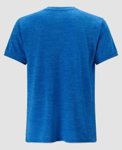 Wimbledon Sport*Men's Performance Marl Crew Neck T-Shirt - Blue