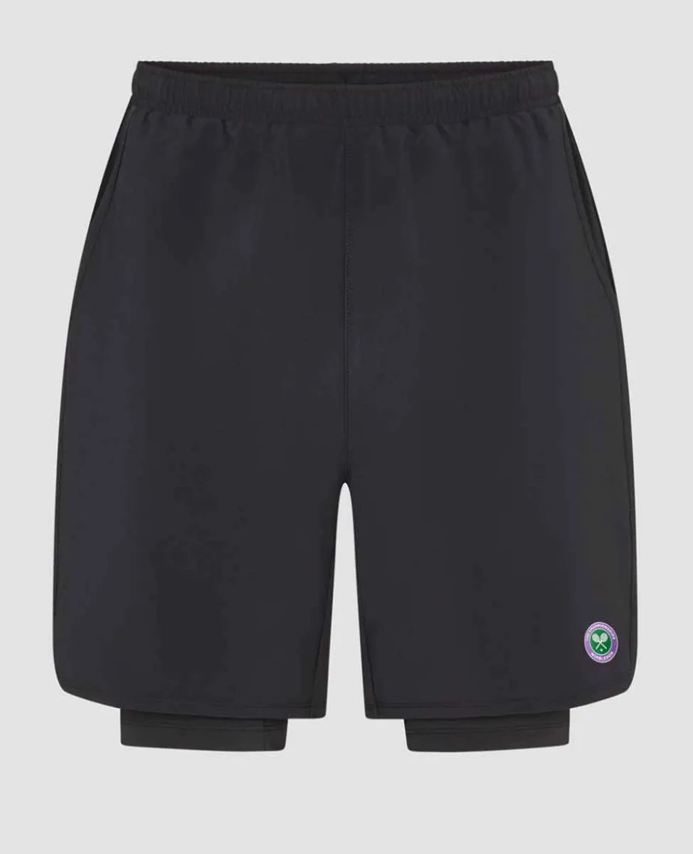Wimbledon Sport*Mens Performance Short - Black