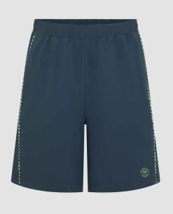 Wimbledon Sport*Mens Performance Short - Steel & Lime