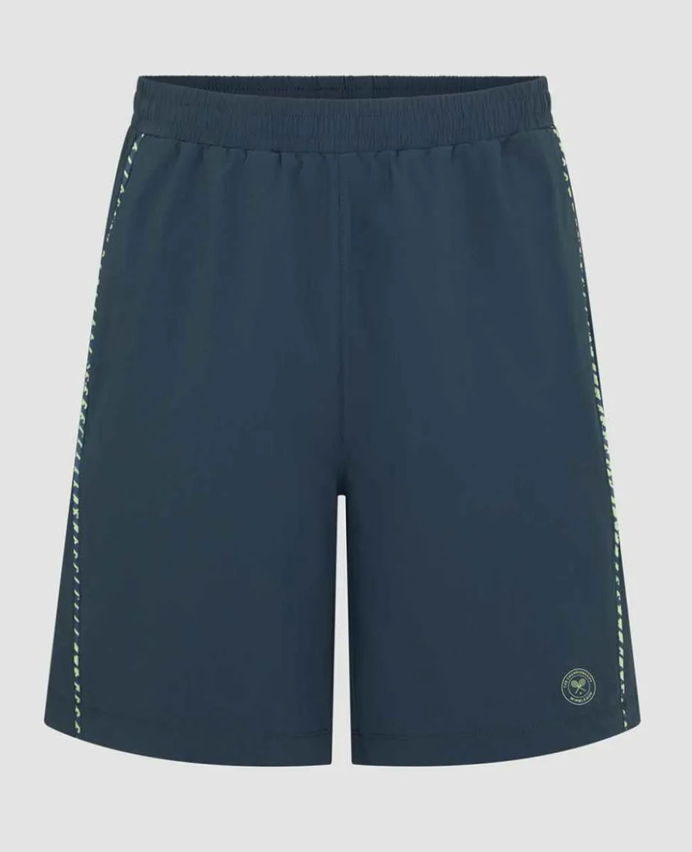 Wimbledon Sport*Mens Performance Short - Steel & Lime
