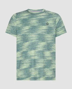 Wimbledon Sport*Mens Performance T-Shirt - Steel & Lime